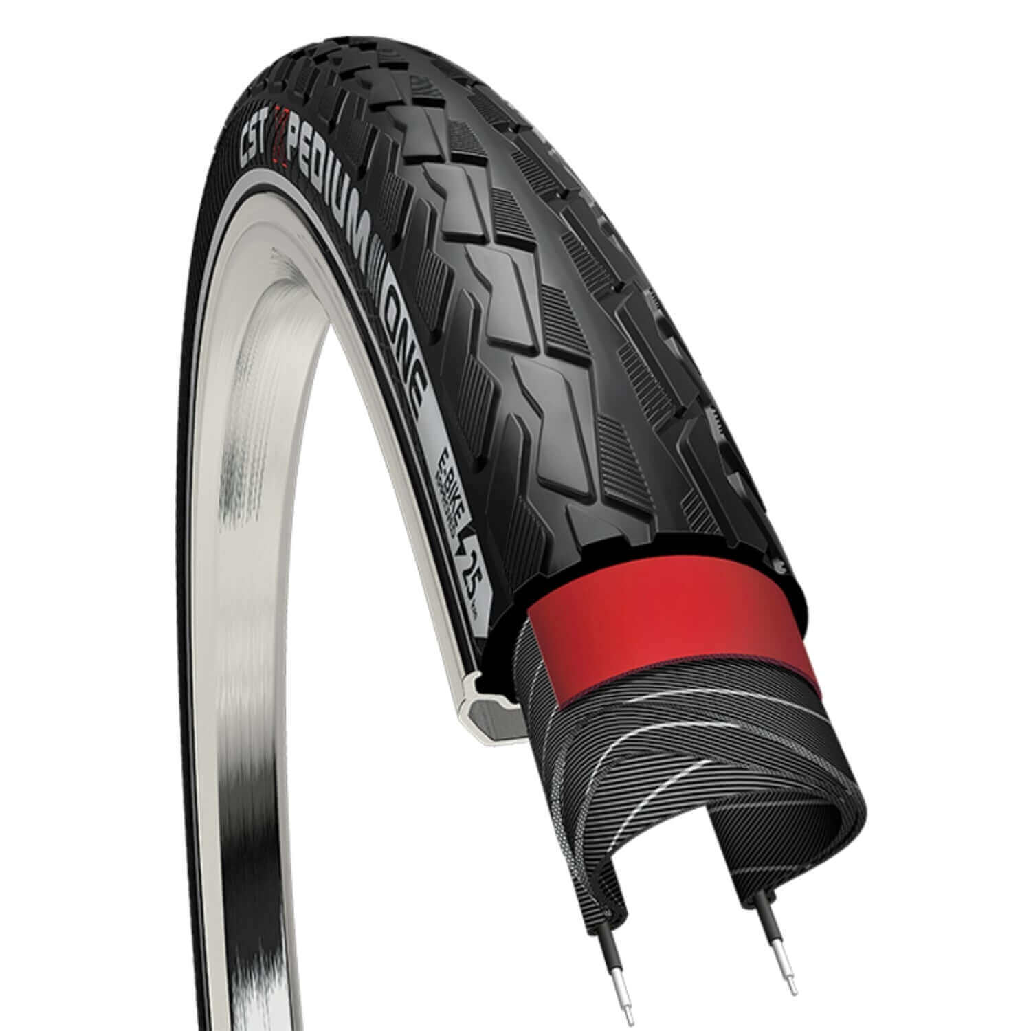 Xpedium C1880 - 700 x 32 60TPI Defender Rebound Reflective Strip - Wirebead - Black