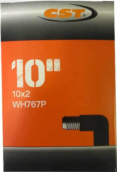 CST Tube 10 x 2.0 Schrader Valve Bent Valve 45 degree Black
